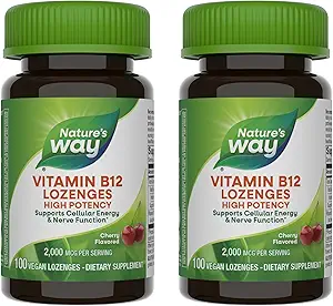 Via Natural Vitamina B12 Lozenge, 100 Count (2 Pack)