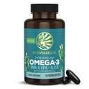 Sunwarrior Vegan Omega 3 DHA & EPA Suplemento Algal Oil Preferido Alternativa para Óleo de Peixe Suporta Brain Eye Joint & Heart Health (60 Contagem)