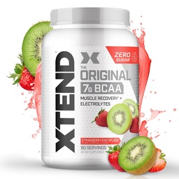 Xtend XTEND Original BCAA pó 7g BCAA e 2,5g L-Glutamina, Sugar Free pós exercício de recuperação muscular Beber com aminoácidos para homens e mulheres, 90 Servings