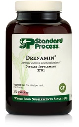 Drenamina de processo padrão - Suplemento de função adrenal para resposta ao estresse saudável - Suporta Produção de energia saudável e metabolismo - Gluten-Free, Non-Dairy & Non-Soy - 270 tablets (270 Servings)