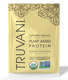 Truvani Vegan proteína de ervilha em pó , banana canela , 20g proteína baseada planta orgânica , 1 Servindo , Keto , Gluten & Dairy livre , baixo carboidrato , Não adicionado açúcar