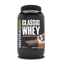 NutraBio clássico Whey Protein Powder- 25G de proteína por Scoop - Sem enchimentos, cores artificiais, conservativos - Chocolate Milkshake, 2 libras