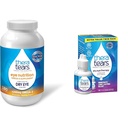 TheraTears 1200mg Ômega 3 Suplemento para Nutrição Ocular, Sementes Orgânicas Triglicerídeos Óleo de Peixe e Vitamina E, 180 Count & Dry Eye Therapy Lubricating Eye Drops para Olhos Secos, 1 fl oz Bottle Twin Pack