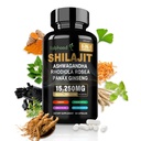 Shilajit para Homens/Mulheres - Pure Himalaia Orgânico, Cápsulas Shilajit com Ashwagandha,Suplementos 60 Cápsulas Alternativas à Resina,Drops & Gummies