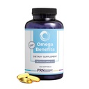 PRN DE Omega 3 Suplemento - 120 Softgels, suprimentos de 30 dias - rTG Omega 3 ácidos gordos com 1680mg EPA, 560mg DHA e vitamina D para a pele, articulação, cérebro, olho e saúde do coração