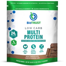 BioTrust Low Carb Protein Powder – Delicioso Whey & Casein Mistura de Vacas Livres de Hormônio de grama – Não OGM, Sem glúten (chocolate)
