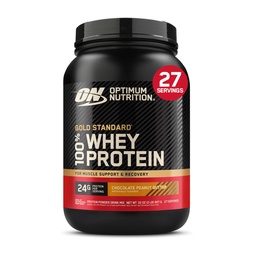 Otimum Nutrition Gold Standard 100% Whey Protein Powder, Chocolate Peanut Butter, 2 libras (Pacote de Vary Maio)