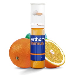 Frasco de Orthomol Immun, Suplemento diário de suporte imune líquido, fornecimento de 7 dias, inclui vitaminas A, B, C, D, E, zinco e iodo, Fórmula Premium para defesa imune melhorada e vitalidade geral