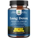 Cápsulas de Folha de Detox Pulmonar Mullein - Complexo de Limpeza de Pulmão Purificante Mullein Lung com NAC Quercetin & Cordyceps Extracts - Suplemento Respiratório de Folha Herb para Imunidade de Sinus e Suporte Respiratório 60ct
