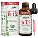 Líquido B12 Vitamina Sublingual – Vitamina Líquida All-Natural Vitamina Vegan B12 Drops – Não-GMO Adenosilcobalamina Metilcobalamina B12 Suplemento – Aumente seu sistema imunológico, metabolismo, energia e foco!
