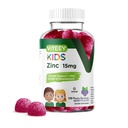 Viteey Zinc para crianças Gummies 15mg - Suporte imunológico para crianças e adolescentes - Poderoso antioxidante natural, Crianças Zinc Suplemento de Vitamina - Vegan, Gelatina grátis, Glúten grátis - Gostoso mastigável Berry Flavor chiclete