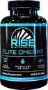 Elite Omega 3 Suplemento Nutricional – Ómega-3 Ácidos Gordos Incluindo EPA e DHA – Apoio Coração e Imune – Sem gosto de peixe, 120 Softgels