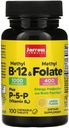 Fórmulas Jarrow Metil B-12 & Folato Metil - 100 Comprimidos Mastigáveis, Limão - Pacote de 2 - Vitamina Bioativa B12 & B9 - Suporta Produção de Energia, Função Cérebro & Metabolismo - 200 Total Servings