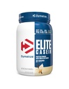 Dymatize Elite Casein Protein Powder, Slow Absorbing with Muscle Building Amino Acids, 100% Micellar Casein, 25g Protein, 5,4g BCAAs & 2,3g Leucina, Ajudas Overnight Recovery, Smooth Vanilla, 2 libras