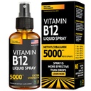 Vitamina B12 Spray sublingual 5000 mcg – Vegan Metilcobalamina Líquido B12 Boost Energia, humor e saúde do cérebro - Sem glúten, não-GMO B12 Spray para homens e mulheres - Fácil dose (5000 mcg em 10 sprays)
