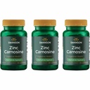 Swanson Zinc Carnosine (PepZin GI) - Suplemento Natural que promove a saúde gástrica e suporte digestivo - Suporta o equilíbrio microbiano no estômago - (60 cápsulas) (3 embalagens)