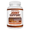 Arazo Nutrition Glucosamina Chondroitin Turmeric Msm Boswellia - Suplemento de suporte conjunto para alívio 60 cápsulas para ossos, costas, joelhos, mãos (60 cápsulas)