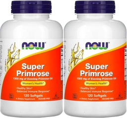 Agora Alimentos Super Primrose 1300mg, 120 géis (Pack de 2)