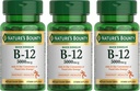 Vitamina B-12 5000 mcg, 40 comprimidos de dissolução rápida (Pacote de 3)