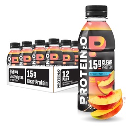 Protein2o 15g Whey Protein Infunded Water, Peach Mango, 16,9 Oz Garrafa (Pack de 12)