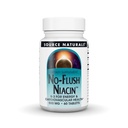 Fonte Naturals No-Flush Niacin, B-3 para Energia e Saúde Cardiovascular* - 500 mg - 60 Comprimidos Vegetarianos