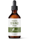 Ultra6 Nutrition Vitamina D e K2 Drops - Vitamina D3 líquida com suplementos K2 para adultos - Fácil de tomar, sem sabor, altamente absorvíveis VIT D3 e K2 Suplementos, fabricados nos EUA (30 ml)