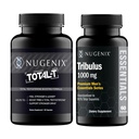 Nugenix Essentials Tribulus Terrestris Extract e Total-T Testosterona Booster para Homens