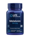 Extensão de vida Melatonina, 500 mcg – Promove suavemente o sono, dose baixa, tamanho do valor – Não-GMO, sem glúten, vegetariano – 200 Cápsulas