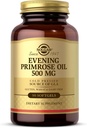 Solgar Evening Primrose Oil 500 mg - 90 Softgels - Fonte prensada a frio de GLA - Gluten Free, Dairy Free - 90 Servings