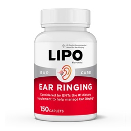 Lipo-Flavonóide Plus Alívio de zumbido - Médico-Recomendado para Ringing Orelhas - Complexo Bioflavonóide de Limão clinicamente Proven com Vitaminas C, B1, B2, B6, B12, & Cálcio - 150 Caplets
