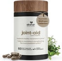 AKSHAR Ayurveda - Ajuda Conjunta - Suplemento de apoio conjunto de ervas indianas para o alívio ocasional da mobilidade do joelho, costas, mãos - Vegan Cruelty-Free Muscle and Joint Supplements (Pacote de 1 (60 Conde - A))