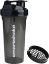 Smartshake Protein Shaker Garrafa, (GLOSSY, Preto)