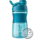 BlenderBottle 20 onças SportMixer Protein Shaker Garrafas com BlenderBall Wire Whisk, Rose e Teal