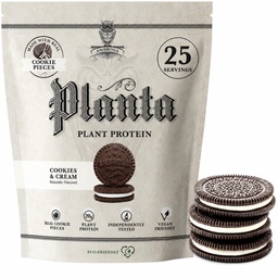 Ambrosia Planta - Proteína Premium Baseada em Plantas - Vegan & Keto Friendly - Gourmet Flavors with No Bloating or Stomach Upset - Gluten & Soy Free - Não Adicionado Açúcar - 25 Servings - Creme de cookies