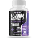 2400mg Fadogia Agrestis Tongkat Ali Supplement - Fadogia Agrestis 1400mg & Tongkat Ali 1000mg Ultra mistura, força máxima, massa muscular e desempenho atlético, 60 Softgels