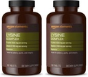 Elementos Complexo de Lisina com Vitamina C para Apoio à Saúde Imune, Vegetariano, 65 Servos, 195 Contagem (Pacote de Maio Vary) (Pacote de 2)