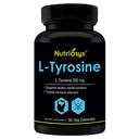 L Tyrosine 500mg – Suplemento Nootrópico Natural para Foco, Humor e Clareza Mental , 500 mg Cápsulas com L-Tirosina Pura , Suporta função do cérebro e bem-estar , L Tyrosina , L Trysonine