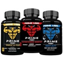 Prime Labs Prime Test Test Testosterone Booster + Night Duty Sleep Supplement + Tongkat Ali Plus (60 contagem cada)