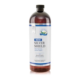 Sunshine Silver Shield Líquido, 32 Fl Oz Líquido Coloidal Prata com Tecnologia Aqua Sol Fornece suporte e proteção imunitária