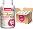 Fórmulas de Jarrow QH-Absorb, 100 mg, Ubiquinol Suplemento dietético para Função Cardiovascular Saudável, 120 Softgels, Fornecimento de 120 dias,12 embalagens