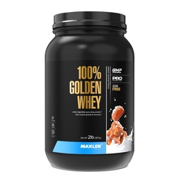 Maxler 100% Golden Whey Protein - 24g de proteína por serviço - Premium Whey Protein Powder para treino pré-pós - rápido absorção de Whey Concentrate, Isolato & Hidrolisate Mistura - Salted Caramel 2 lb
