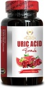 Suporte ácido URIC - Fórmula de suporte de ácido úrico, Ingredientes de alta potência, Flush ácido úrico, Suporte Suplemento Conjunto Saudável - 1 Frasco 60 Cápsulas