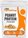 BulkSupplements.com Proteína de Farinha de Amendoim em pó - Farinha de amendoim defeituosa, Proteína de amendoim em pó - Farinha de proteína de amendoim, sem glúten, 30g por serviço, 1kg (2,2 lbs) (Pacote de 1)