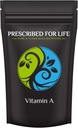 Prescrito para a vida Vitamina A em pó 500,000 UI Acetato de retinilo (Gluten Free), Vegan, Não OGM (5kg / 11lb)