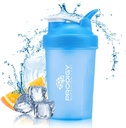 Prodigy Nutrition Labs Garrafa Shaker Premium perfeita para batidos de proteína e pré-treino -14 Ounce (azul)