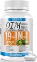 DIM Suplemento Estrogênio Balanço para Mulheres e Homens, 1675 mg Estrogênio Suplemento Hormonal Acne Suporte, Suporte de Menopausa, Suporte Antioxidante,DIM SGS 90 Veggie Cápsulas,44 Dia Fornecimento-042