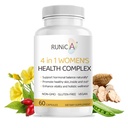 4-em-1 Suplemento Complexo de Equilíbrio Hormonal das Mulheres, Rosehip, Pueraria & Evening Primrose com Soja Isoflavonas, Ciclo Menstrual, Menopausa, Nível de Energia e Suporte à Pele Saudável