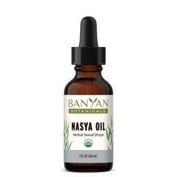Banyan Botanicals Nasya Oil – Ervas Orgânicas Nasal Drops para respiração clara – Ayurvedic Nasal Cleaner e Nariz Hidratante * – Uma Onça Fluída – Certified Organic, Non GMO, Chemical Free