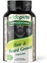 MYVIDAPURE Crescimento Barba + Pele e unhas masculinas – 5.000mcg Biotina – Vitamina C, D & B-Complexo – Cápsulas de vegetais de colágeno hidrolisadas – Não-GMO – Sem glúten