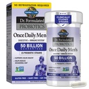 Jardim da Vida Probióticos para Homens, Dr Formulado 50 bilhões UFC 15 Probióticos para Saúde Digestiva + Fibra Prebiótica Orgânica, Suporte Colon & Imune, Alivio diário de gás, prateleira estável, 30 Cápsulas